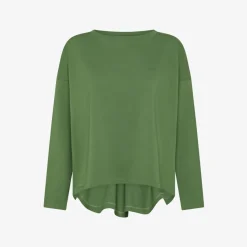 Online T-shirt in cotone verde salvia Donna T-Shirts