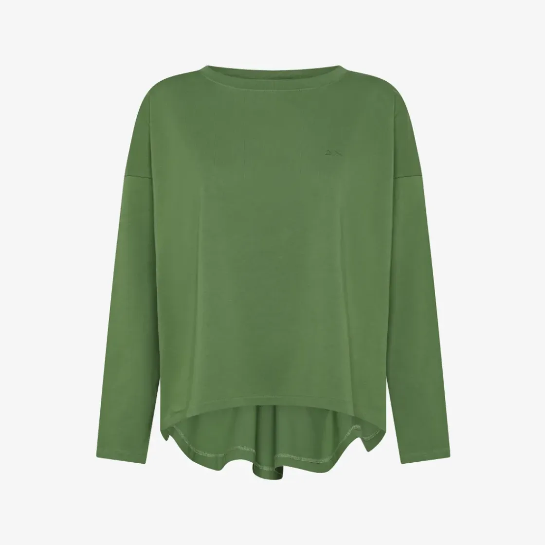 Online T-shirt in cotone verde salvia Donna T-Shirts