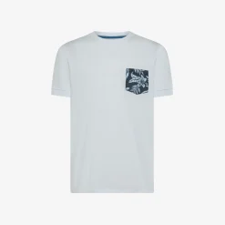 Outlet T-shirt in jersey bianco con taschino stampato Uomo T-Shirts