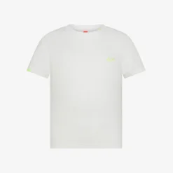 Discount T-shirt in jersey di cotone bianco panna Bambino T-Shirts|Beachwear Bimbo