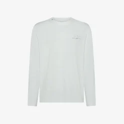 New T-shirt in jersey di cotone bianco panna Uomo T-Shirts