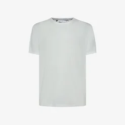 New T-shirt in jersey di cotone bianco panna Uomo T-Shirts