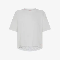 New T-shirt in jersey di cotone bianco Donna T-Shirts|Beachwear Donna