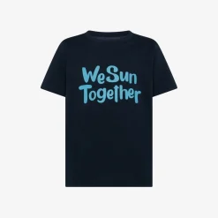 Fashion T-shirt in jersey di cotone blu navy Bambino T-Shirts