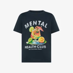Sale T-shirt in jersey di cotone blu navy Bambino T-Shirts|Beachwear Bimbo