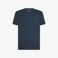Online T-shirt in jersey di cotone blu navy Uomo Beachwear Uomo