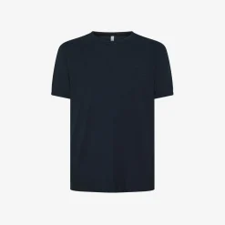 New T-shirt in jersey di cotone blu navy Uomo T-Shirts