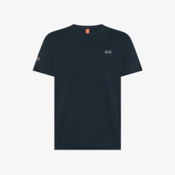 Best T-shirt in jersey di cotone blu navy Uomo T-Shirts|Beachwear Uomo