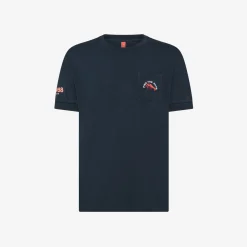 Fashion T-shirt in jersey di cotone blu navy Uomo T-Shirts|Beachwear Uomo