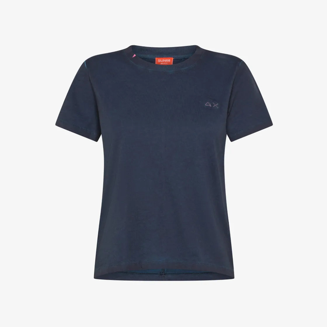 Clearance T-shirt in jersey di cotone blu navy Donna T-Shirts|Beachwear Donna
