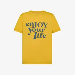 Outlet T-shirt in jersey di cotone giallo Bambino T-Shirts