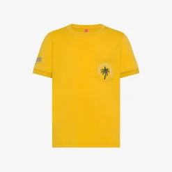 Online T-shirt in jersey di cotone giallo Bambino T-Shirts|Beachwear Bimbo