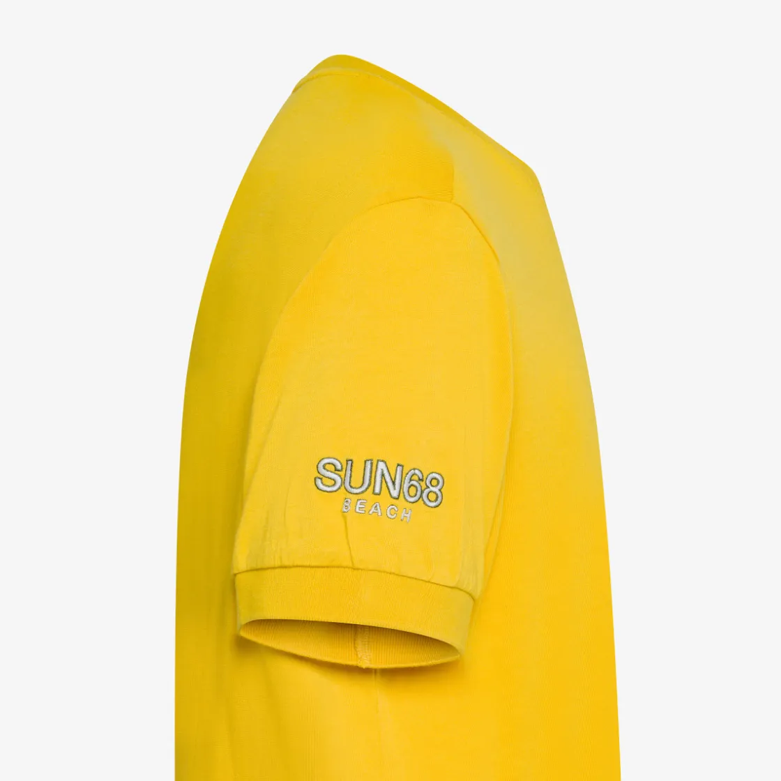 Fashion T-shirt in jersey di cotone giallo Uomo T-Shirts|Beachwear Uomo
