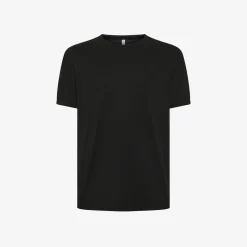 Fashion T-shirt in jersey di cotone nero Uomo T-Shirts