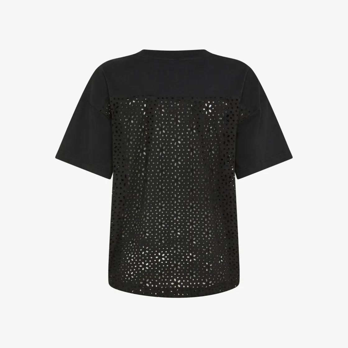 New T-shirt in jersey di cotone nero Donna T-Shirts|Beachwear Donna