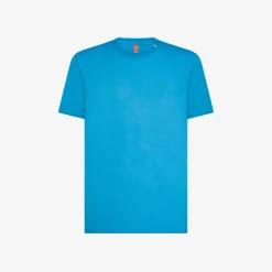 Discount T-shirt in jersey di cotone ottanio chiaro Uomo Beachwear Uomo