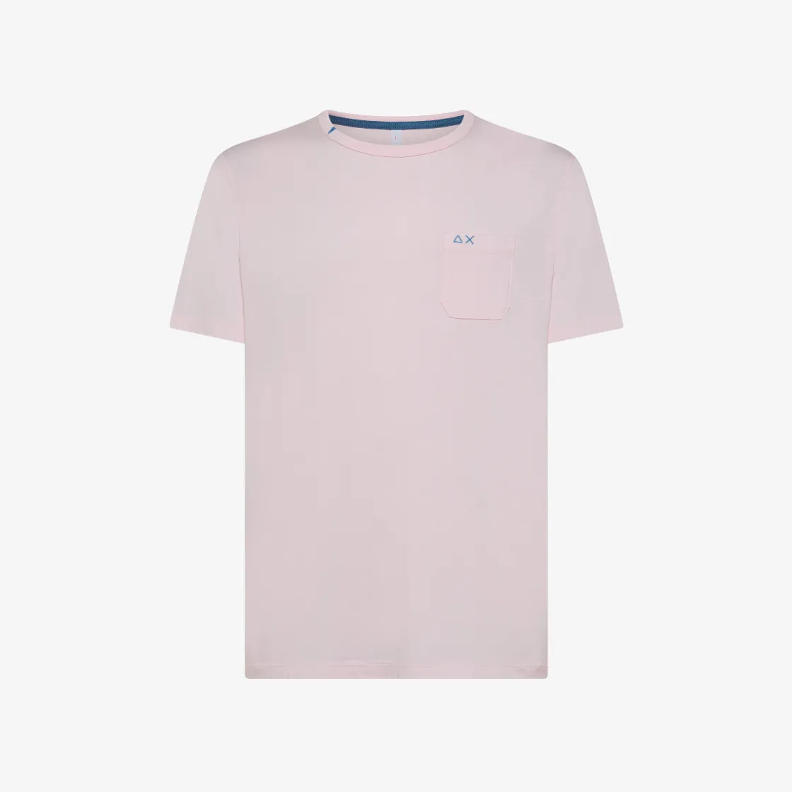 Sale T-shirt in jersey di cotone rosa con taschino Uomo T-Shirts