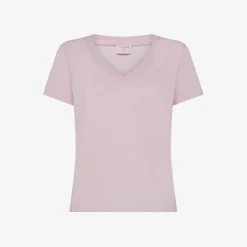 Outlet T-shirt in jersey di cotone rosa Donna T-Shirts