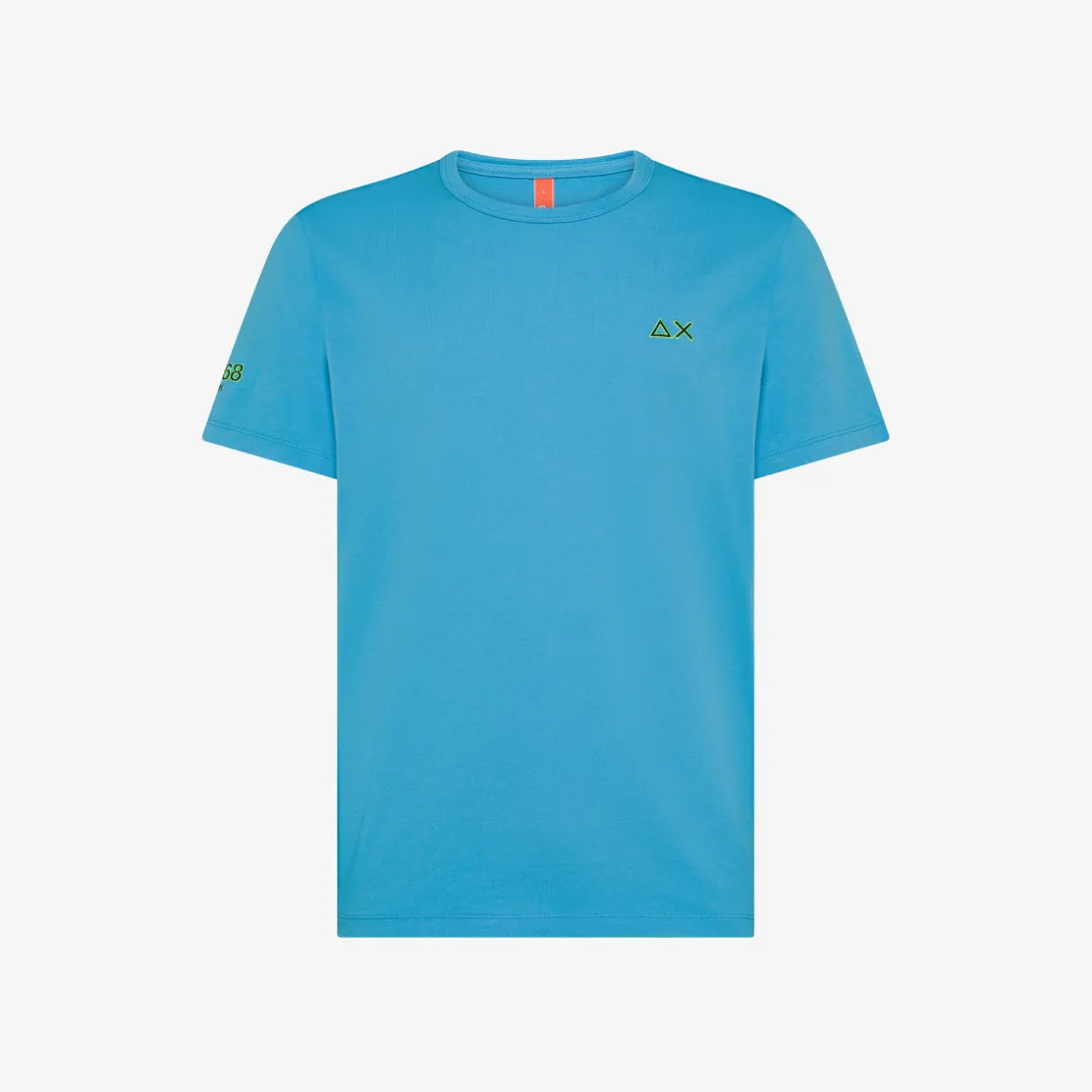 Outlet T-shirt in jersey di cotone turchese Uomo T-Shirts|Beachwear Uomo