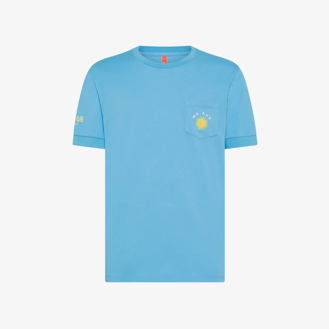 Hot T-shirt in jersey di cotone turchese Uomo T-Shirts|Beachwear Uomo
