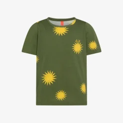 Online T-shirt in jersey di cotone verde scuro Beachwear Bimbo|T-Shirts