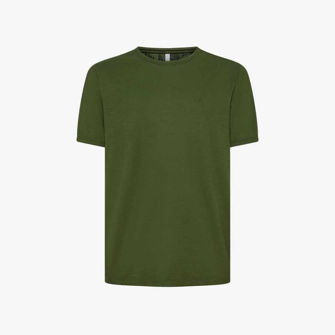 Fashion T-shirt in jersey di cotone verde scuro Uomo T-Shirts