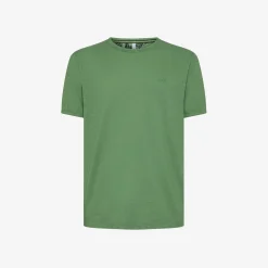 Sale T-shirt in jersey di cotone verde salvia Uomo T-Shirts