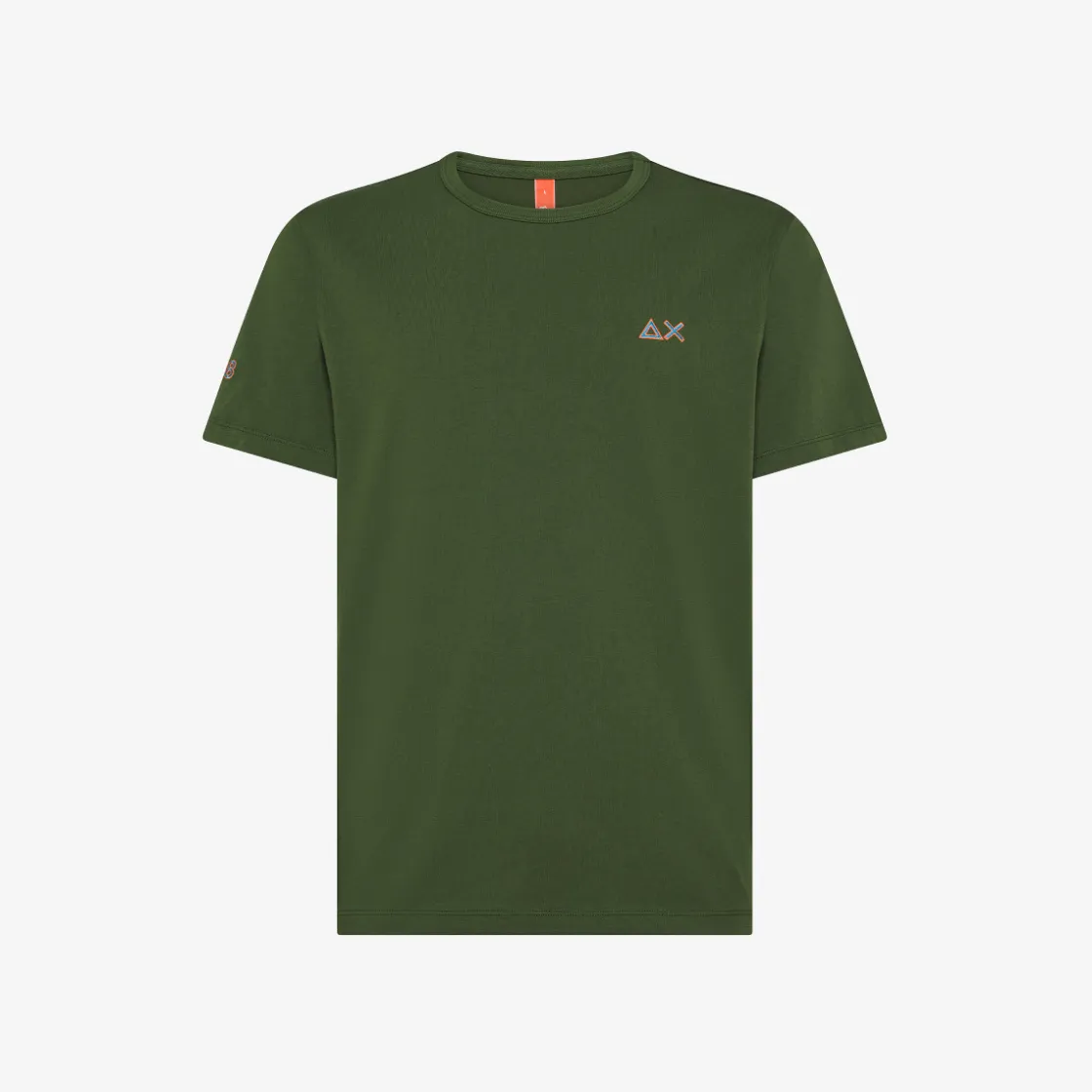 Sale T-shirt in jersey di cotone verde scuro Uomo T-Shirts|Beachwear Uomo