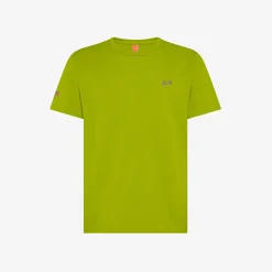 New T-shirt in jersey di cotone verde oliva Uomo T-Shirts|Beachwear Uomo