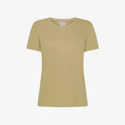 Discount T-shirt in lino e cotone sabbia Donna T-Shirts