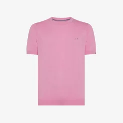Discount T-shirt in maglia in cotone geranio Uomo Maglie
