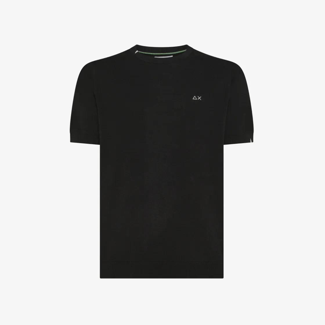 Online T-shirt in maglia in cotone nero Uomo Maglie