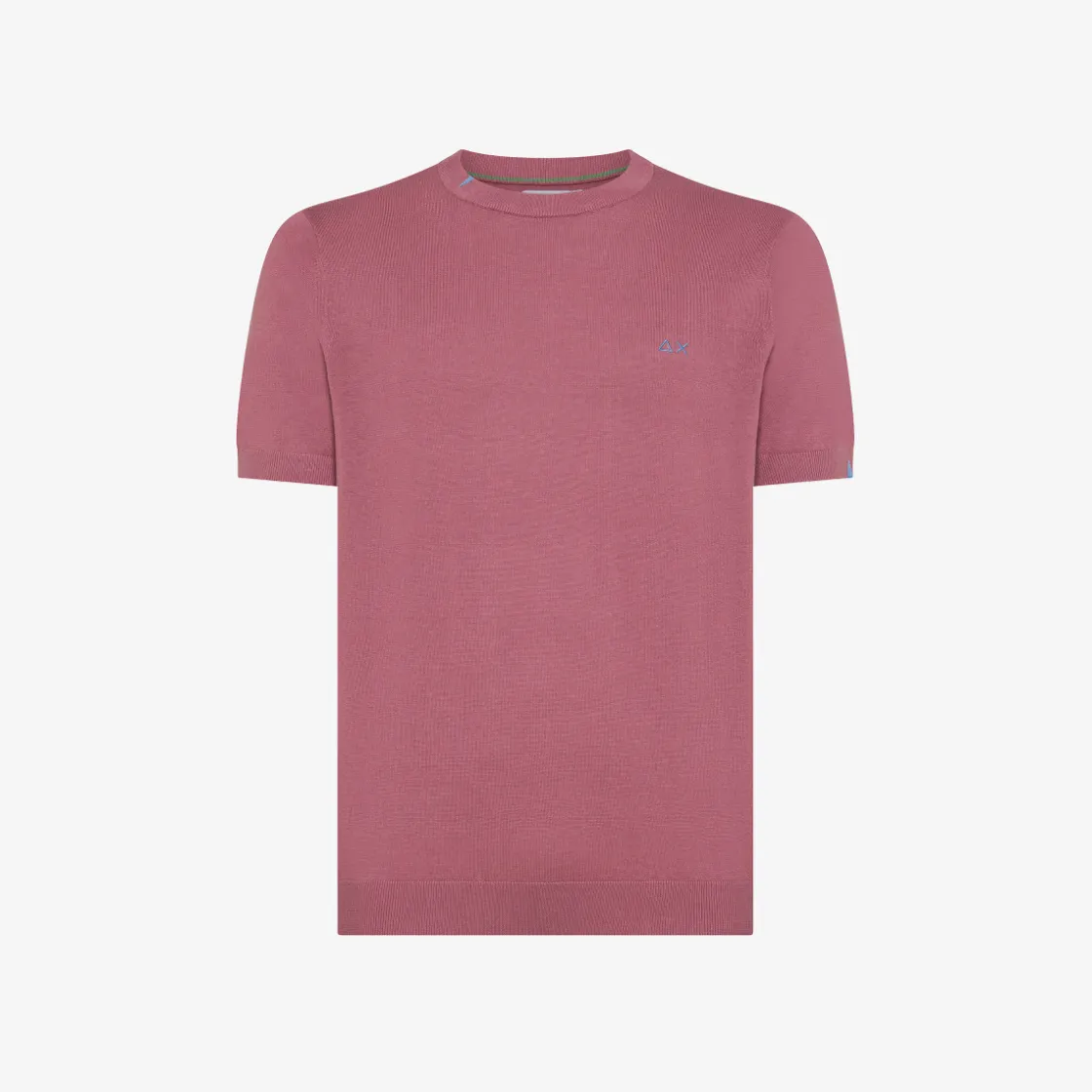 Best T-shirt in maglia in cotone rosa scuro Uomo Maglie