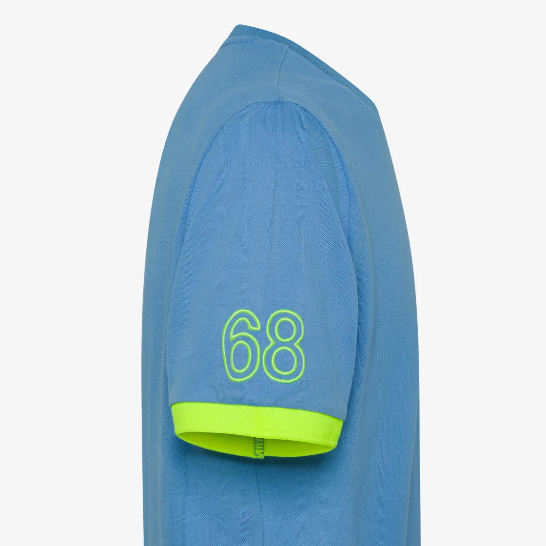Sale T-shirt in piquet avio con ricami Uomo T-Shirts