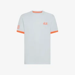 Outlet T-shirt in piquet bianco con ricami Uomo T-Shirts