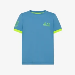 Discount T-shirt in piquet di cotone avio Bambino T-Shirts