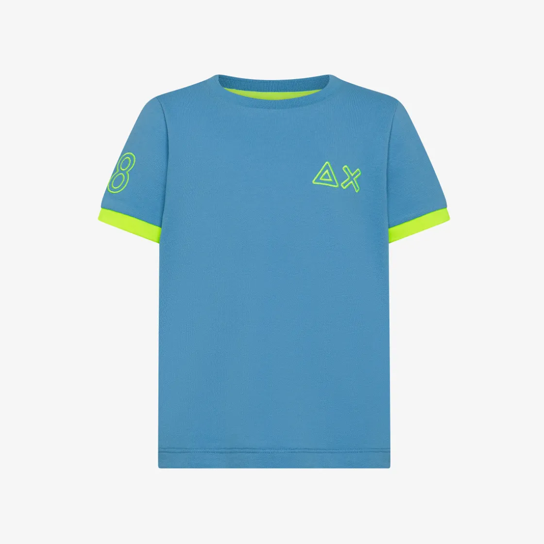 Discount T-shirt in piquet di cotone avio Bambino T-Shirts