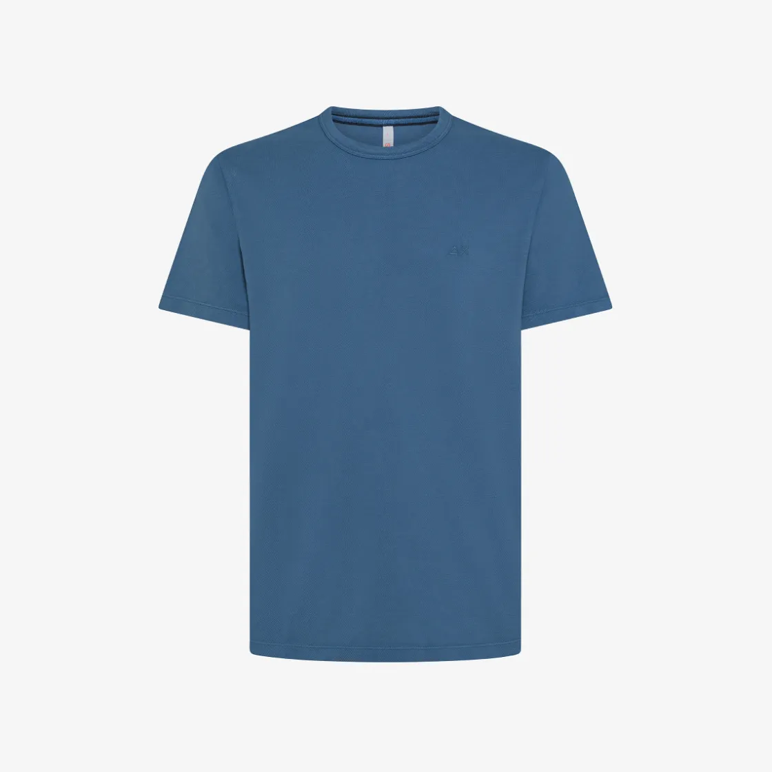 Outlet T-shirt in piquet di cotone avio scuro Uomo T-Shirts