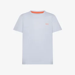 New T-shirt in piquet di cotone bianco Bambino T-Shirts