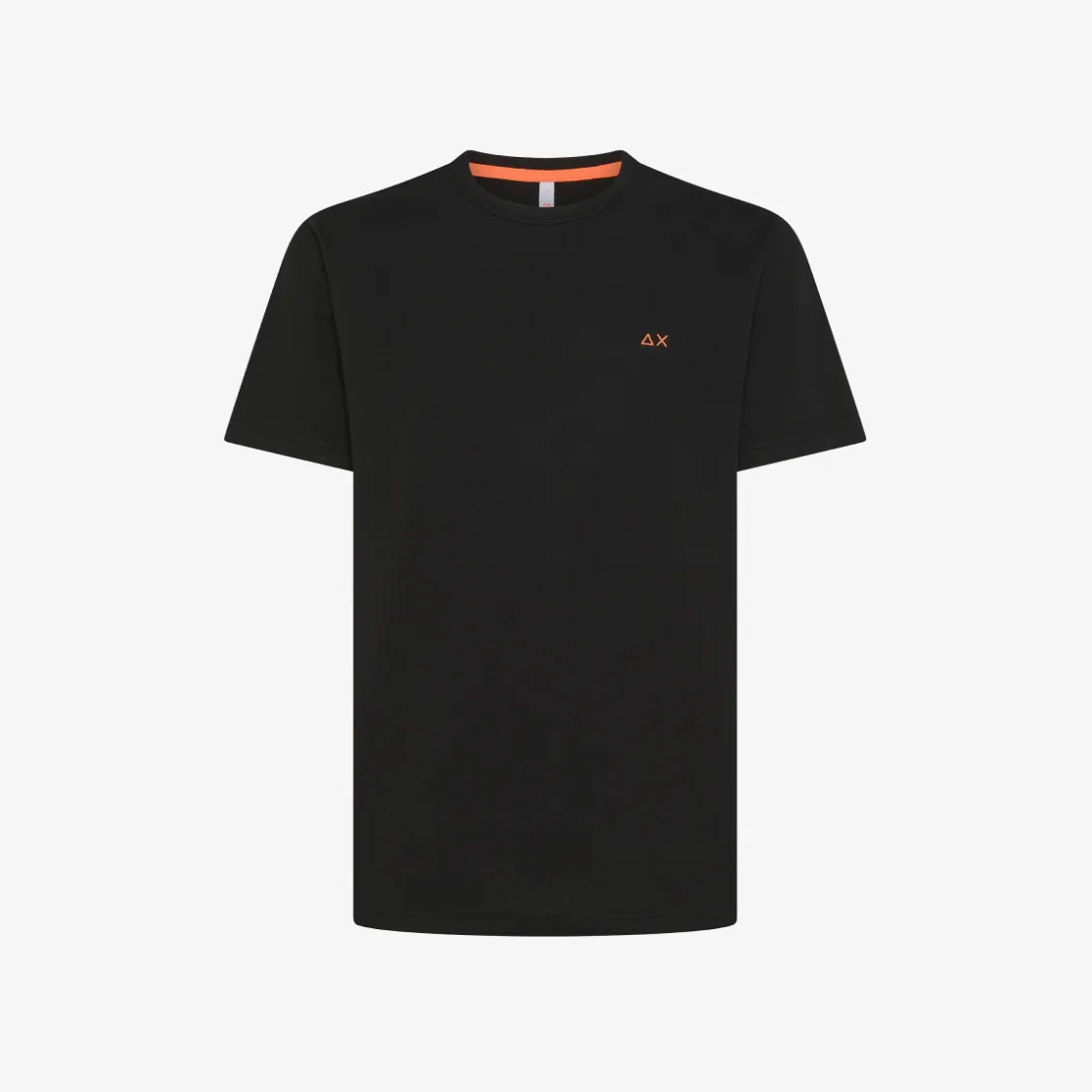 Online T-shirt in piquet di cotone nero Uomo T-Shirts