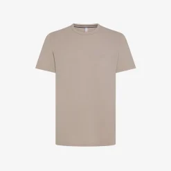Hot T-shirt in piquet di cotone stone Uomo T-Shirts
