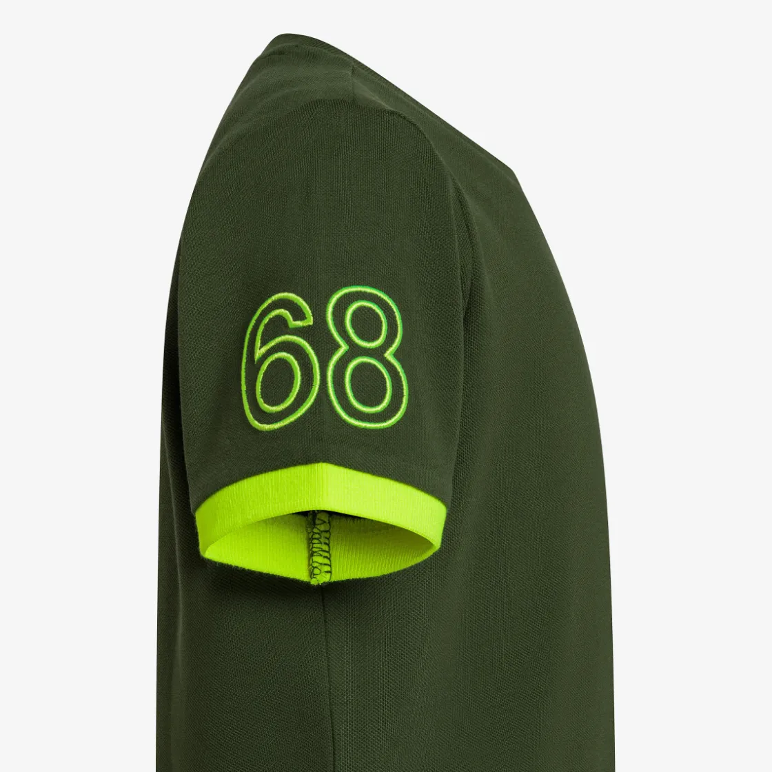 Outlet T-shirt in piquet di cotone verde scuro Bambino T-Shirts