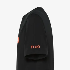Fashion T-shirt nera con patch fluo Uomo T-Shirts