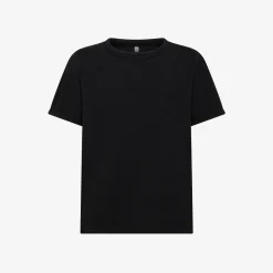 Sale T-shirt nera in cotone fiammato Bambino T-Shirts