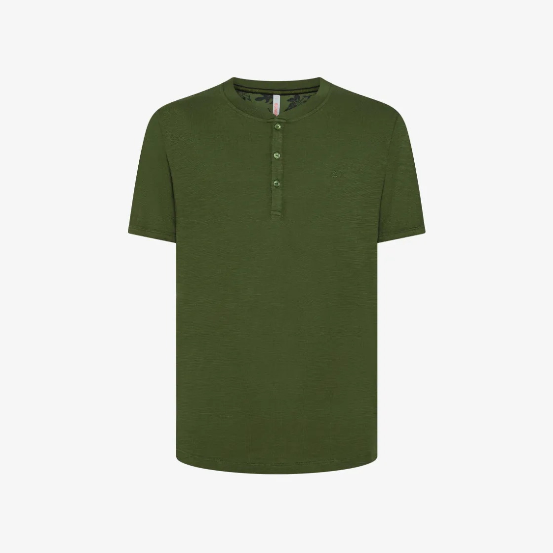 Best T-shirt serafino in jersey di cotone verde scuro Uomo T-Shirts