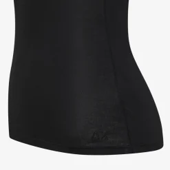 Outlet T-shirt slim fit in modal nero Donna T-Shirts