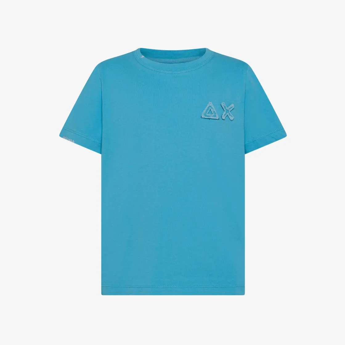 Outlet T-shirt turchese con lavaggio vintage Bambino T-Shirts