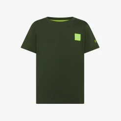 Clearance T-shirt verde scuro con patch fluo Bambino T-Shirts